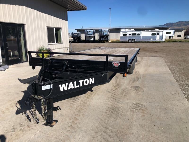 Used 2020 Walton Trailer 24' Flatbed Equipment Trailer