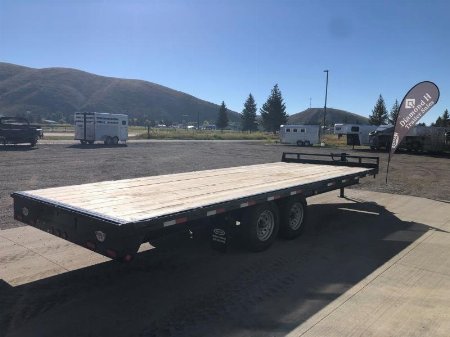 Used 2020 Walton Trailer 24' Flatbed Equipment Trailer