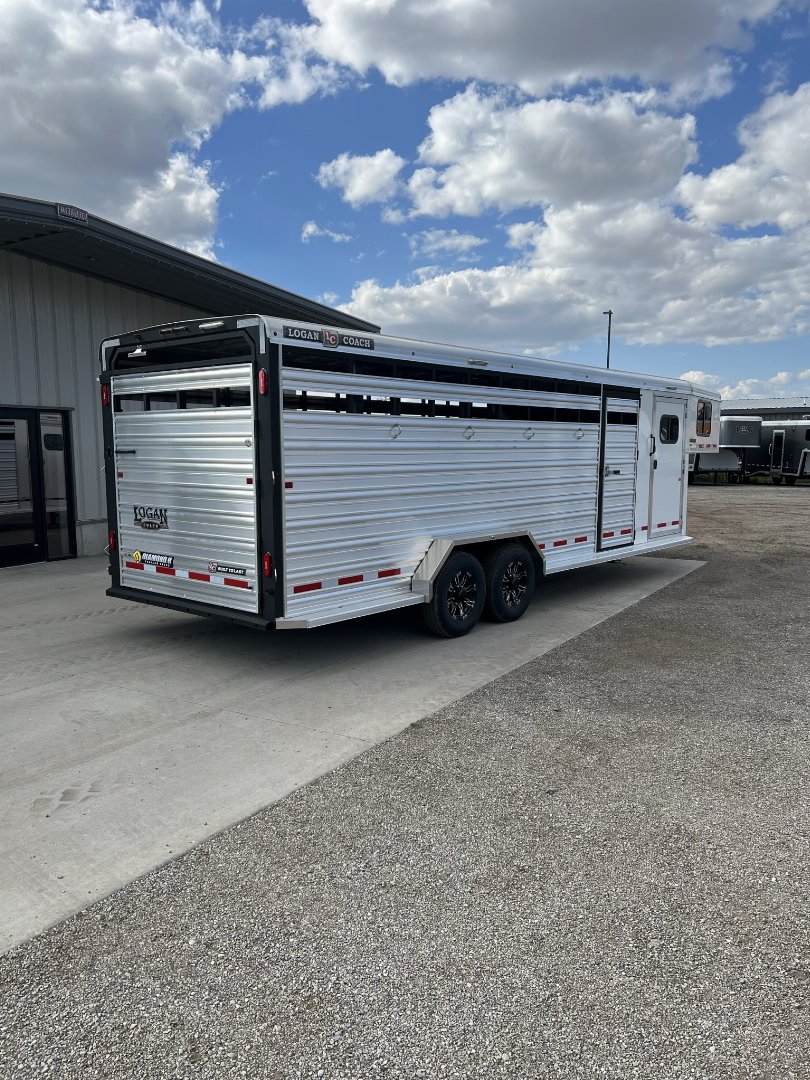 New 2024 Logan Coach Stockman Combo Trailer